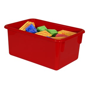 Maple 25-Tray Cubby Storage Unit - Red Tray
