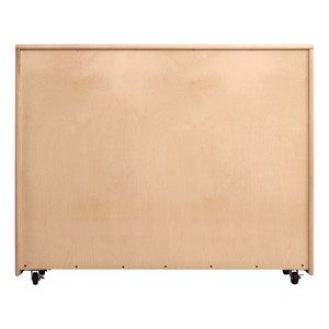 Maple 25-Tray Cubby Storage Unit - Back
