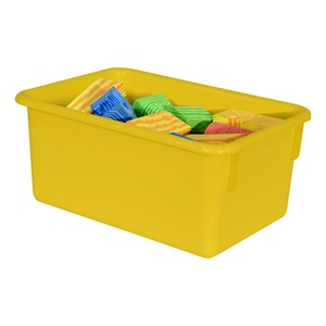 Maple 25-Tray Cubby Storage Unit - Yellow Tray
