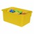 Maple 25-Tray Cubby Storage Unit - Yellow Tray