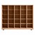 Maple 25-Tray Cubby Storage Unit w/o Trays