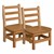 Hardwood Ladderback Chair (8" Seat Height) - Pack of Two