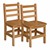 Hardwood Ladderback Chair (14" Seat Height) - Pack of Two
