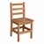 Hardwood Ladderback Chair - 14" Seat Height