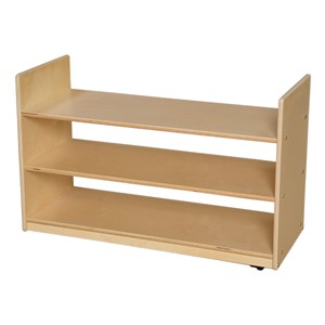 Mobile Base Cabinet w/ Shelving - Assembled