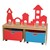 Castle Play w/ Storage Bins - Red/blue