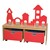 Castle Play w/ Storage Bins - Red