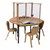 HPL Round Table w/ Sneeze Guard & Adjustable Legs