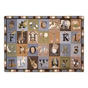 Alphabet Images Natural Colors Rug