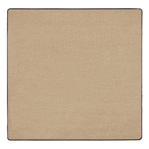 Heavy-Duty Solid Color Classroom Rug - Square (6' W x 6' L) - Almond