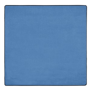 Heavy-Duty Solid Color Classroom Rug - Square (6' W x 6' L) - Bluebird