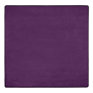 Heavy-Duty Solid Color Classroom Rug - Square (12' W x 12' L) - Pretty Purple
