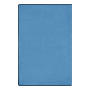 Heavy-Duty Solid Color Classroom Rug - Rectangle (6' W x 9' L) - Bluebird