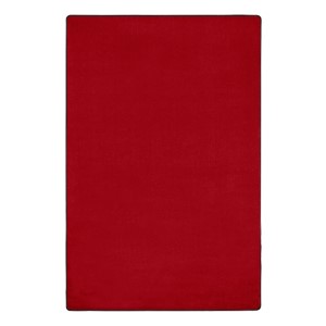 Heavy-Duty Solid Color Classroom Rug - Rectangle (7' 6" W x 12' L) - Rowdy Red