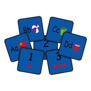 Alphabet Seating Learning Carpet Squares - Set of 36