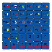 Alphabet Seating Learning Carpet Squares - Set of 36