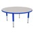 Round Adjustable-Height Mobile Preschool Activity Table-Chown ab Glides
