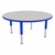 Round Adjustable-Height Mobile Preschool Activity Table-Chown ab Glides