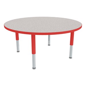 Round Adjustable-Height Preschool Table