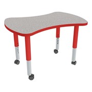 Shapes Series Bow Tie Adjustable-Height Mobile Preschool Collaborative Table