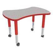 Shapes Series Bow Tie Adjustable-Height Mobile Preschool Collaborative Table