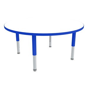 Preschool Round Mobile Collaborative Table w/ Whiteboard Top