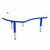 Preschool Cog Mobile Collaborative Table w/ Whiteboard Top - Shown w/ Glides