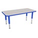 Rectangle Adjustable-Height Mobile Preschool Activity Table