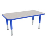 Rectangle Adjustable-Height Mobile Preschool Activity Table
