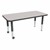 Rectangle Adjustable-Height Mobile Preschool Activity Table-Chown ju Gybk