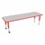 Rectangle Adjustable-Height Mobile Preschool Activity Table-Chown ju Gyrd