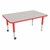 Rectangle Adjustable-Height Mobile Preschool Activity Table-Chown ju Gyrd