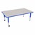 Rectangle Adjustable-Height Mobile Preschool Activity Table - 36" W x 60" L