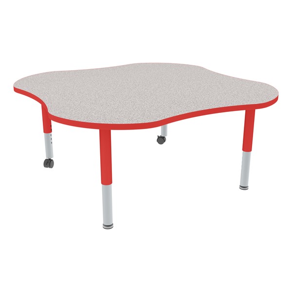 Clover Adjustable-Height Mobile Preschool Activity Table-Chown ta Gyrd