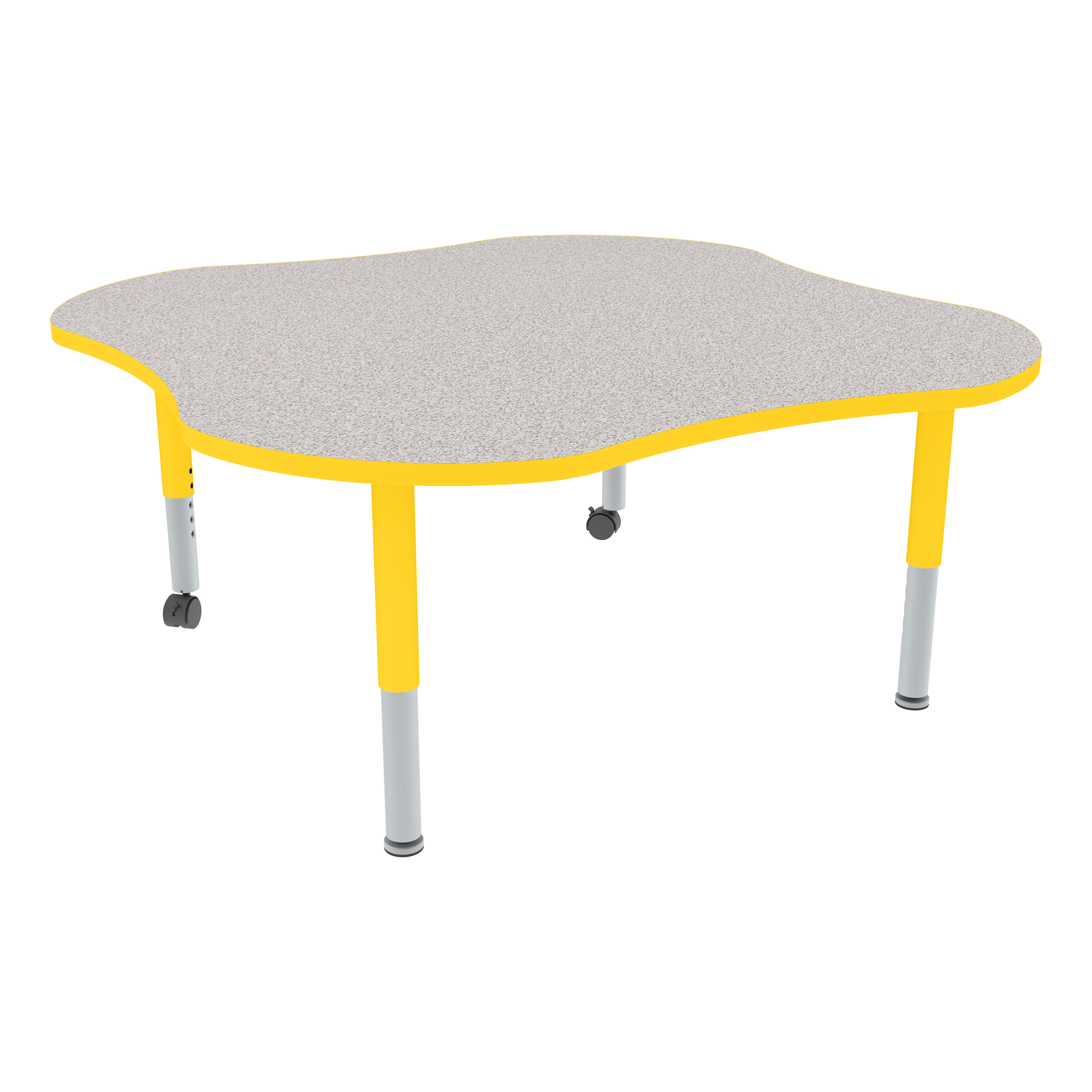 Clover Adjustable-Height Mobile Preschool Activity Table-Chown ta Gyye