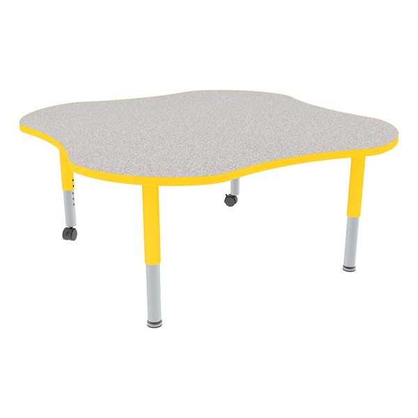 Clover Adjustable-Height Mobile Preschool Activity Table-Chown ta Gyye