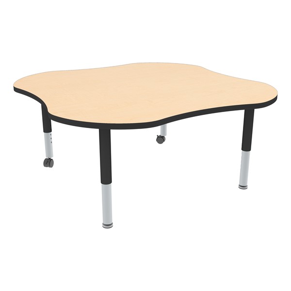 Clover Adjustable-Height Mobile Preschool Activity Table-Chown ta Mpbk