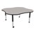 Shapes Series Clover Adjustable-Height Mobile Preschool Activity Table