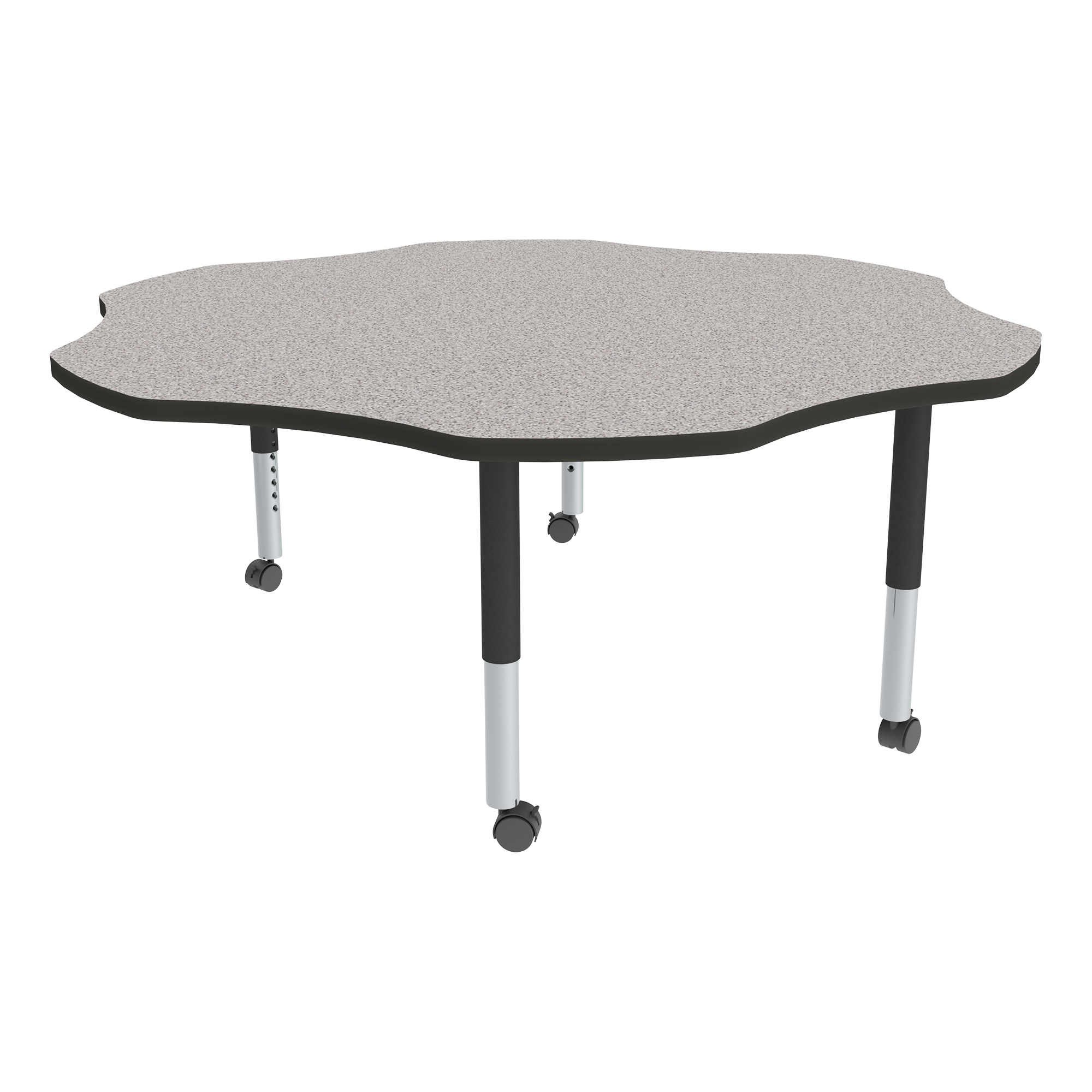 Shape Series Flower Adjustable-Height Mobile Preschool Activity Table