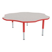 Shape Series Flower Adjustable-Height Mobile Preschool Activity Table