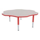 Shape Series Flower Adjustable-Height Mobile Preschool Activity Table