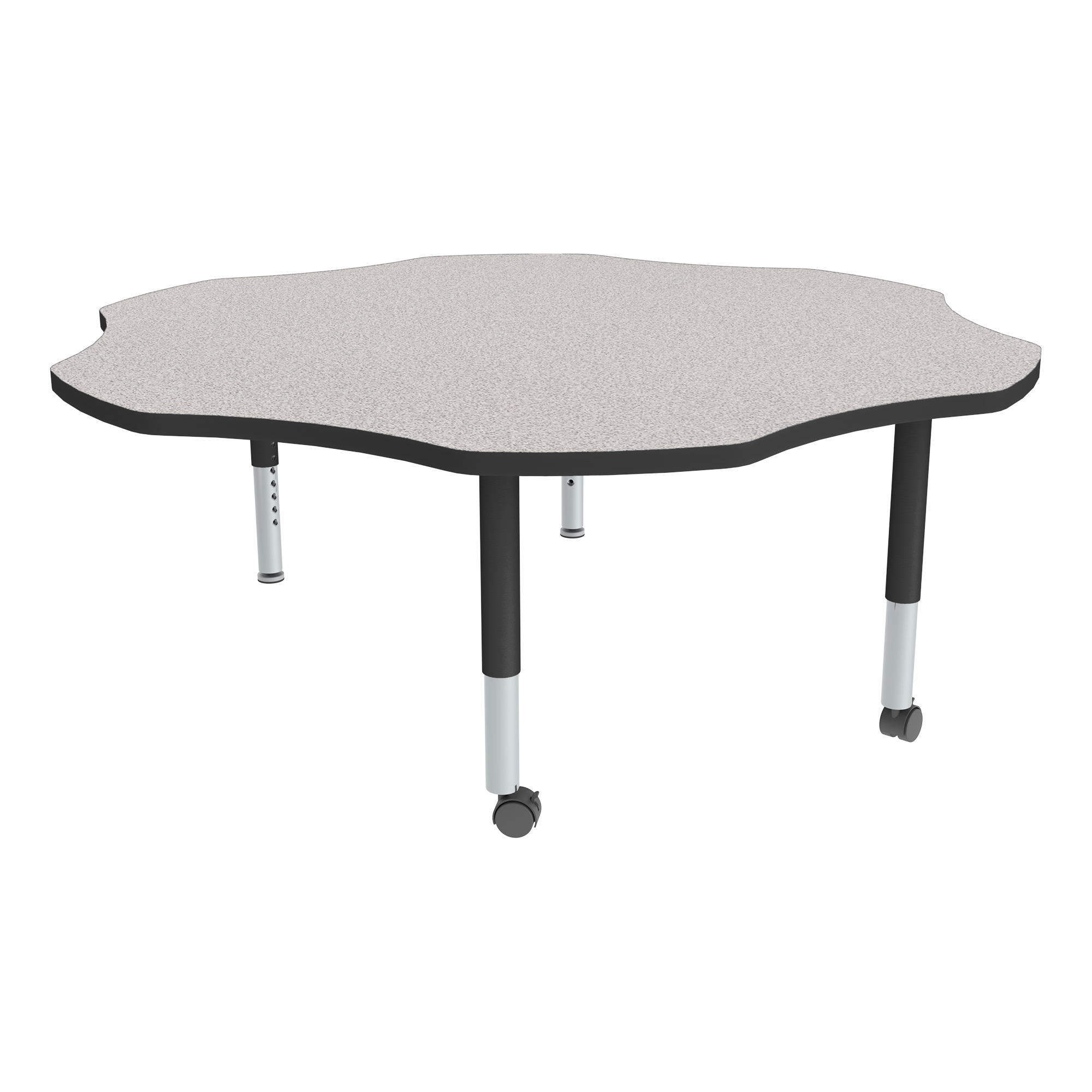 Flower Adjustable-Height Mobile Preschool Activity Table-Chown ta Gybk