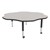 Flower Adjustable-Height Mobile Preschool Activity Table-Chown ta Gybk