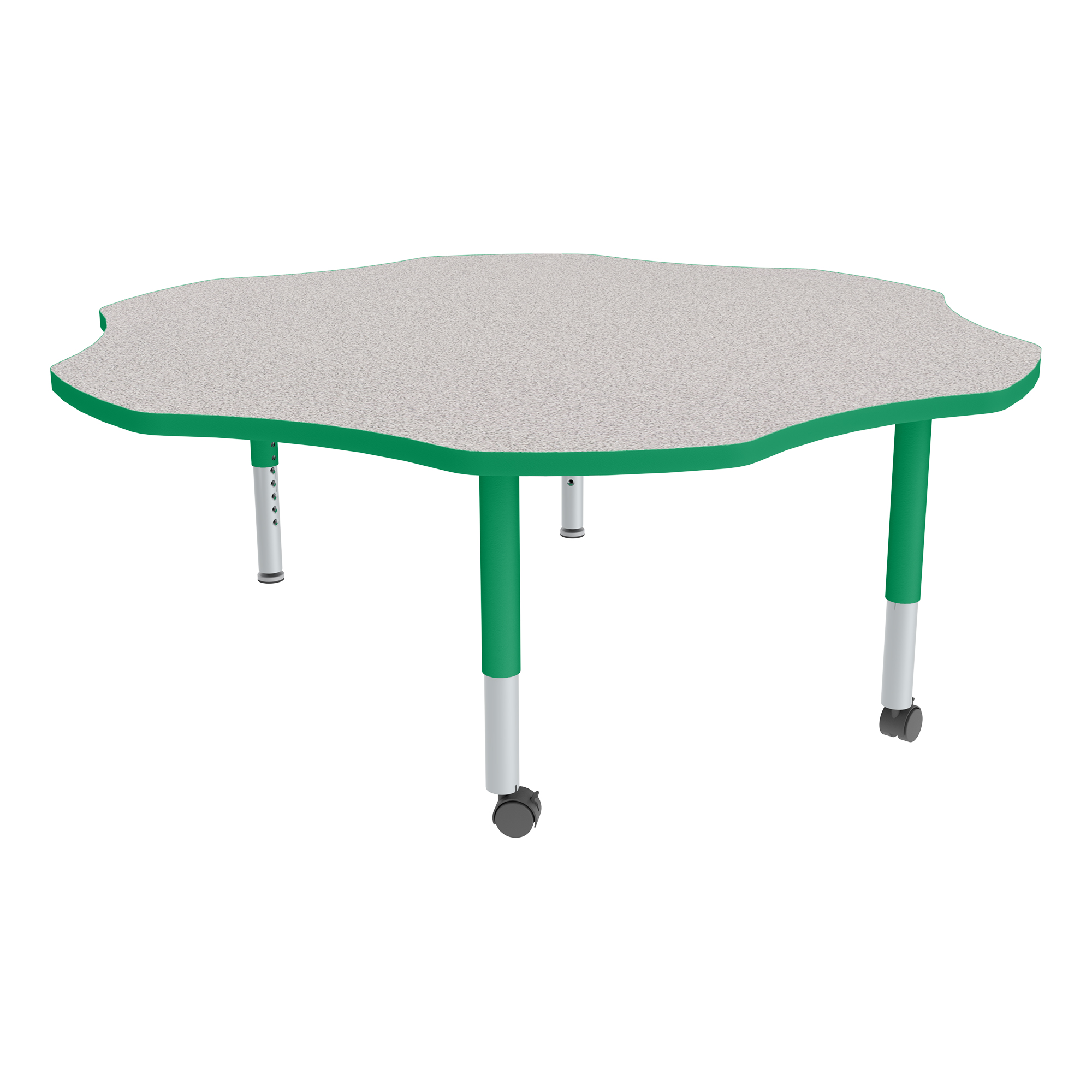 Flower Adjustable-Height Mobile Preschool Activity Table-Chown ta Gygr