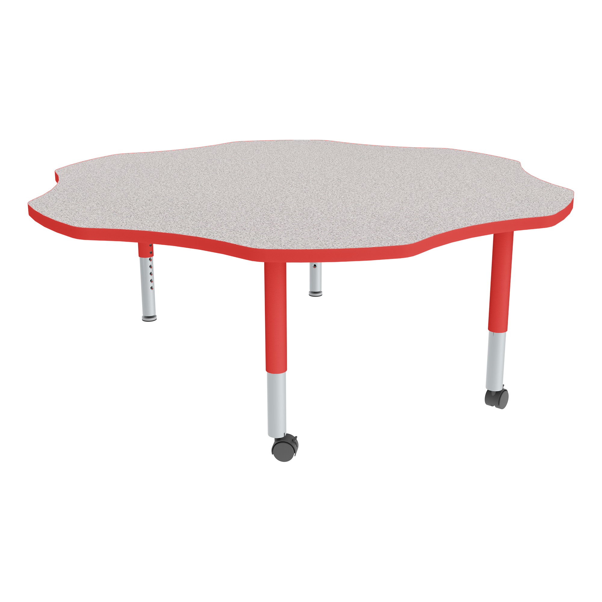 Flower Adjustable-Height Mobile Preschool Activity Table-Chown ta Gyrd
