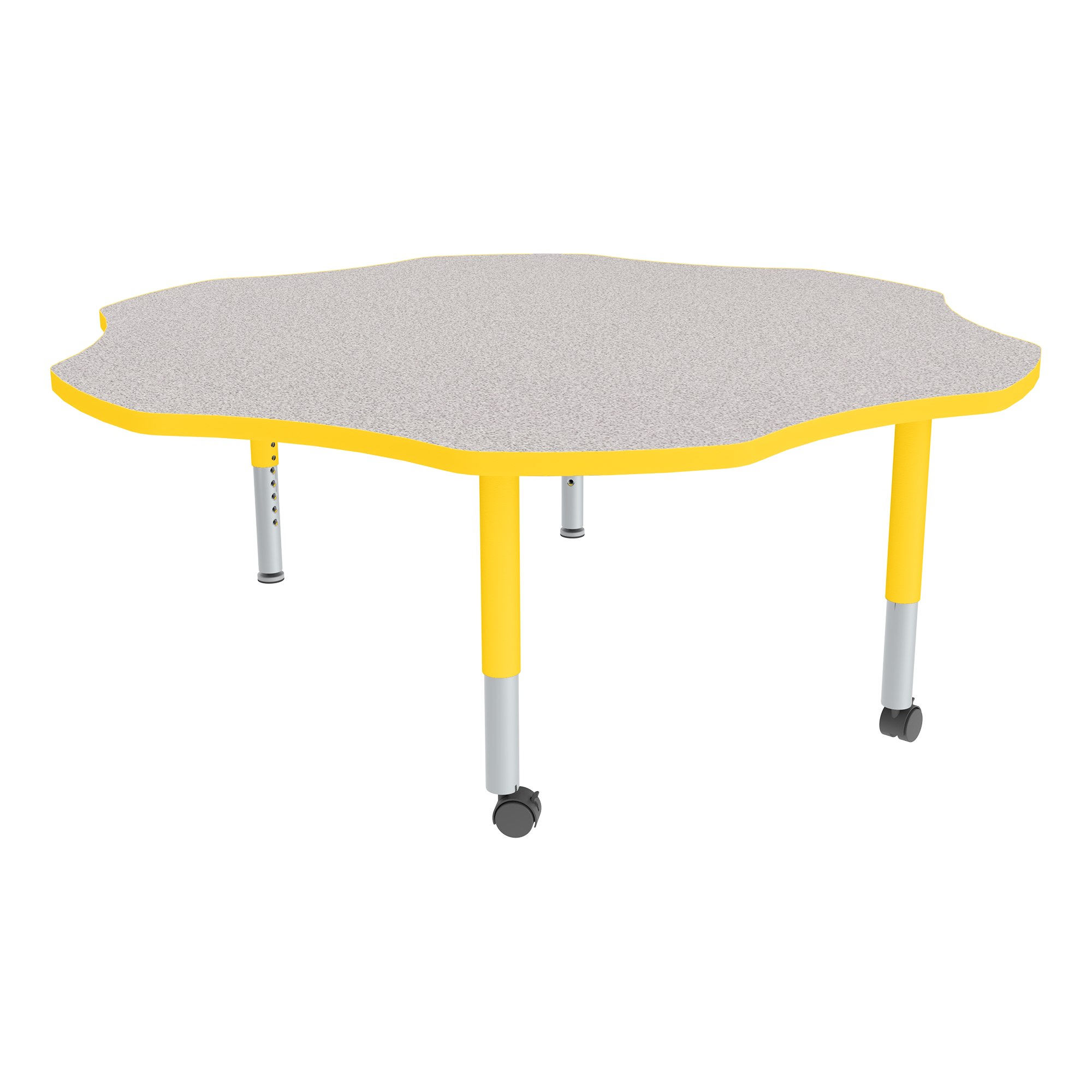 Flower Adjustable-Height Mobile Preschool Activity Table-Chown ta Gyye