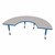 Shape Series Half-Moon Adjustable-Height Mobile Preschool Activity Table