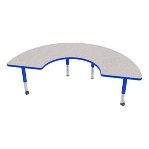 Half-Moon Adjustable-Height Mobile Preschool Activity Table-Chown ju Gybl
