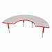 Half-Moon Adjustable-Height Mobile Preschool Activity Table-Chown ju Glide