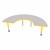 Half-Moon Adjustable-Height Mobile Preschool Activity Table-Chown ju Gyye